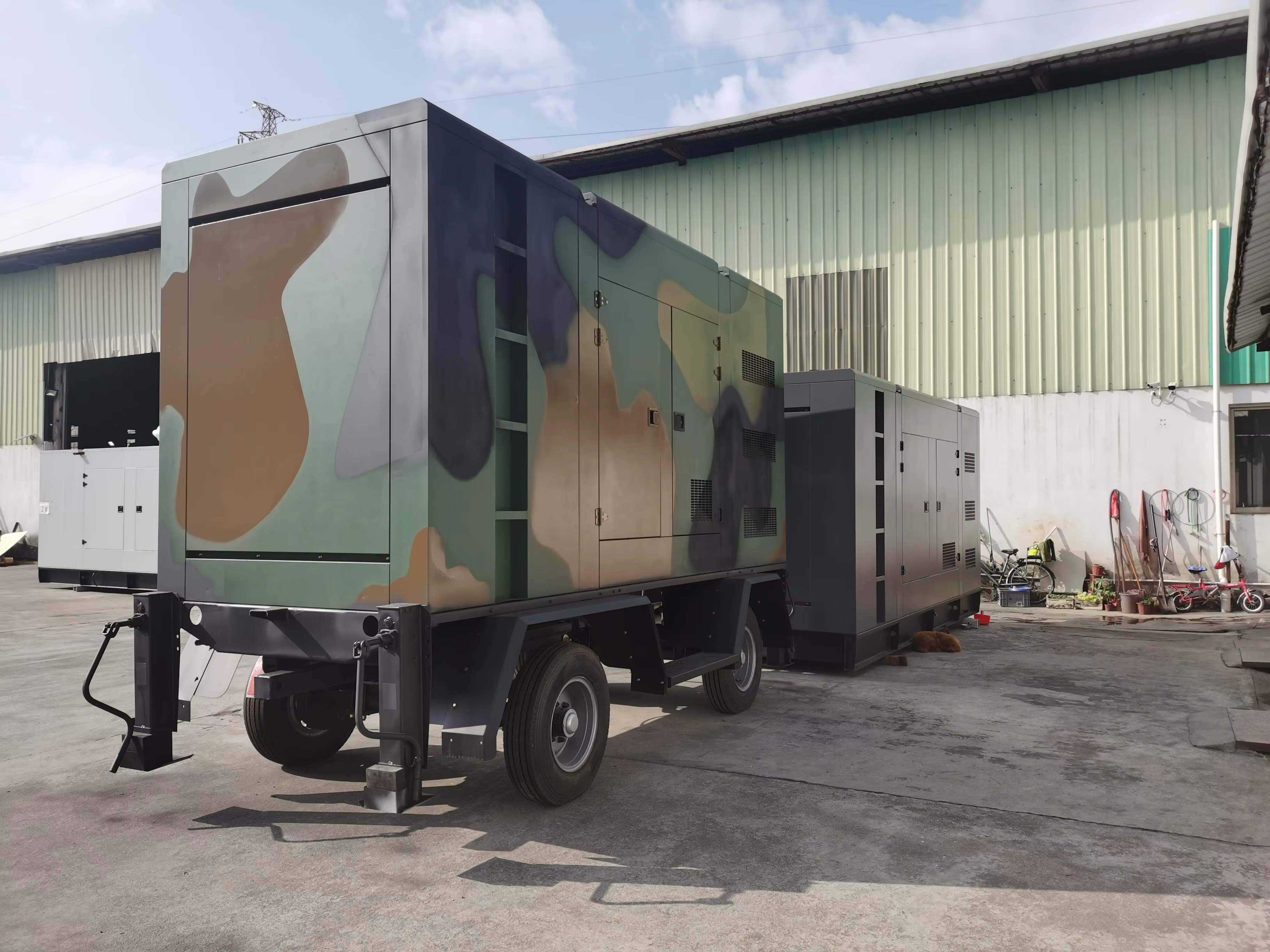 SHX Genset Removable Trailer Emergency Backup Engine 100KVA 80KW Diesel Generators — image 3