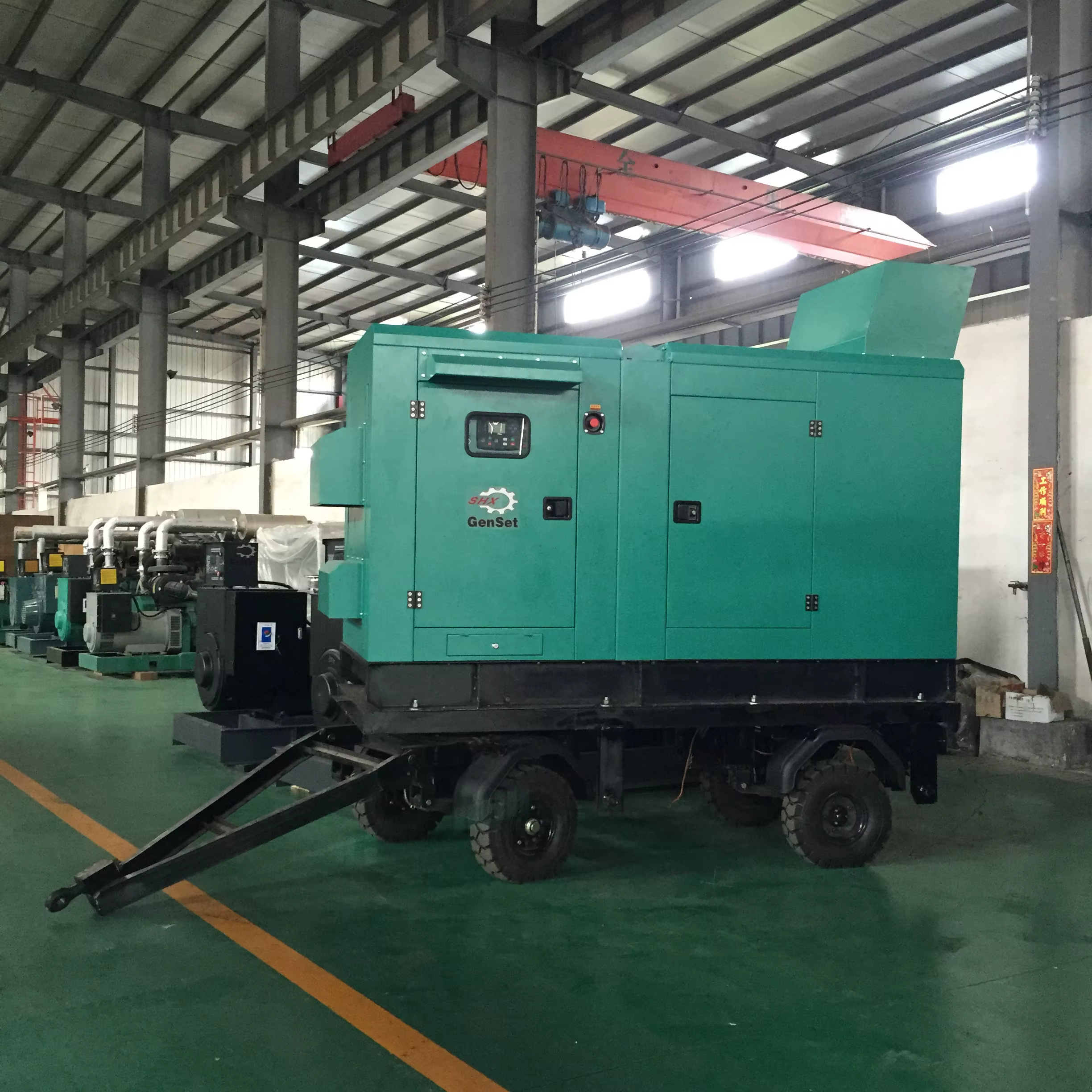 SHX Genset Removable Trailer Emergency Backup Engine 100KVA 80KW Diesel Generators — image 6