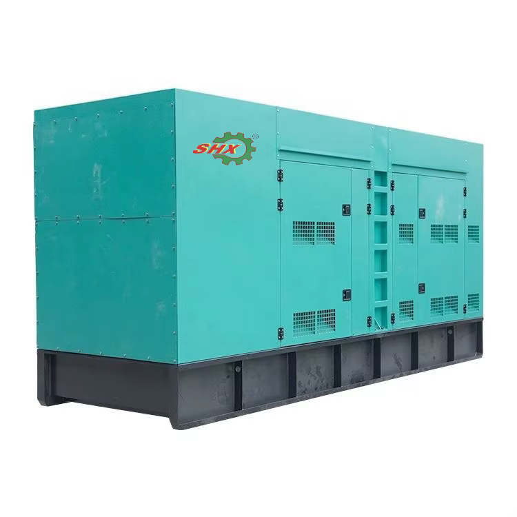 SHX High Power Genset 600kva Silent Type Soundproof Electricity Generation 480kw Industrial Diesel Generator Set — image 2