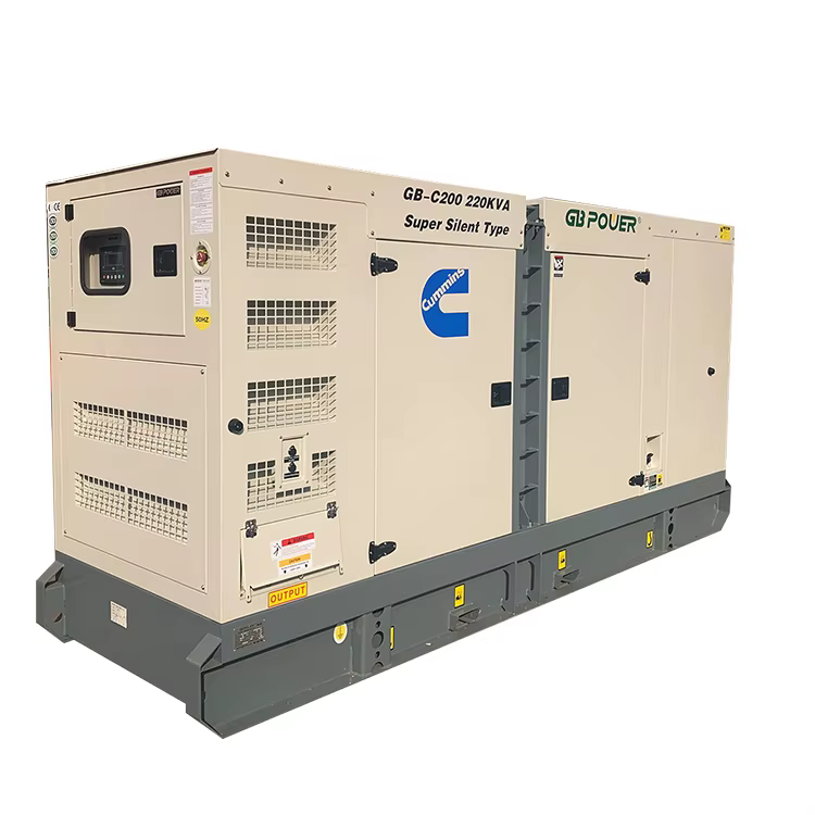 GB POWER Super Silent Three Phase 250kva 50/60Hz Auto Start Diesel Generator with Peikins Engine 1206A-E70TAG3 — image 2