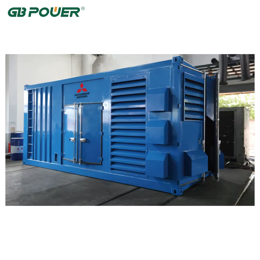GB POWER GB-MI1000 1000kVA 3 Phase 50Hz Diesel Generator Mitsubishi Engine Model S12H-PTA Leroy Somer Alternator TAL-A49-E ATS — image 2