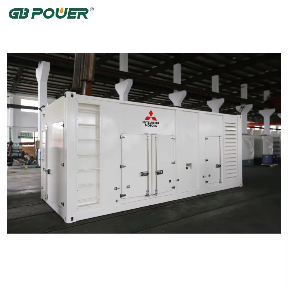 GB POWER GB-MI1000 1000kVA 3 Phase 50Hz Diesel Generator Mitsubishi Engine Model S12H-PTA Leroy Somer Alternator TAL-A49-E ATS — image 3