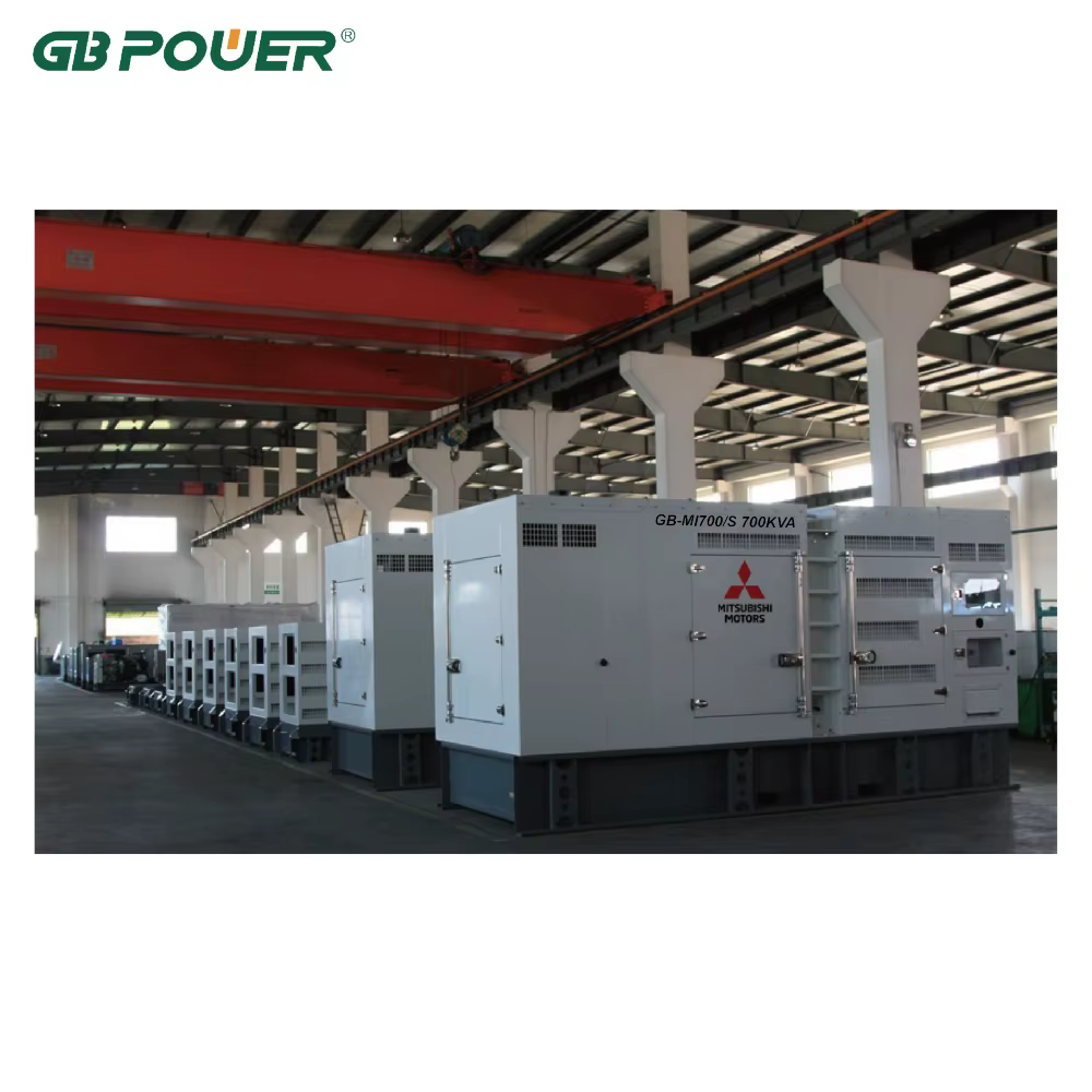 GB POWER GB-MI1350 3 Phase 4 Wire 1350KVA Silent Diesel Generator Smartgen/ABB ATS Mitsubishi Engine S12R-PTA2-C Leroy Somer — image 3