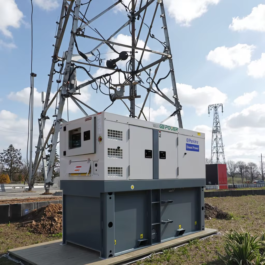 For Engine 403A-15G2 15kVA 50/60Hz Silent Diesel Generator with ATS 3 Phase Outdoor Use for Telecommunications Base Station — image 2