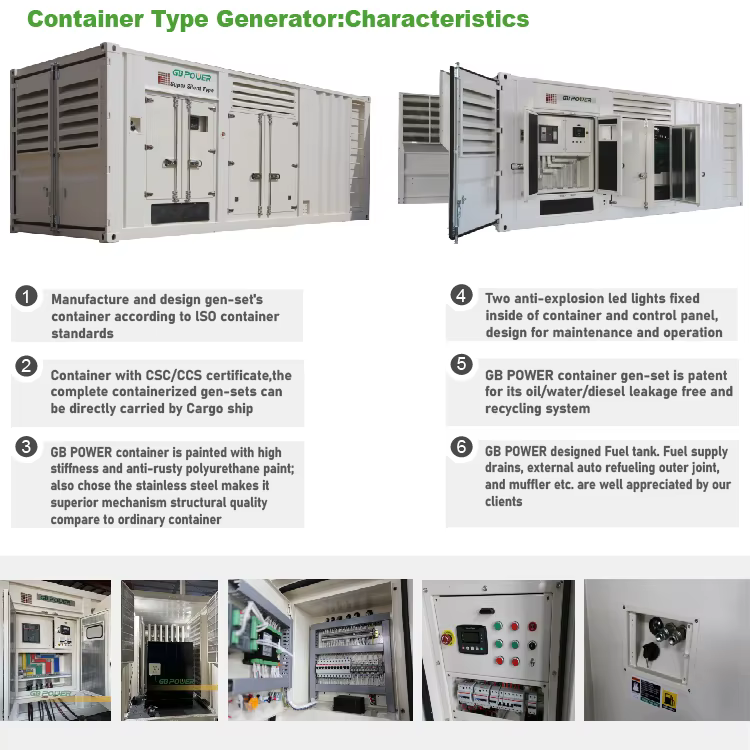 4012-46TWG2A 1250kva Containerized Generator Set with UK for Engine Auto Start & Remote Start ATS Option — image 2