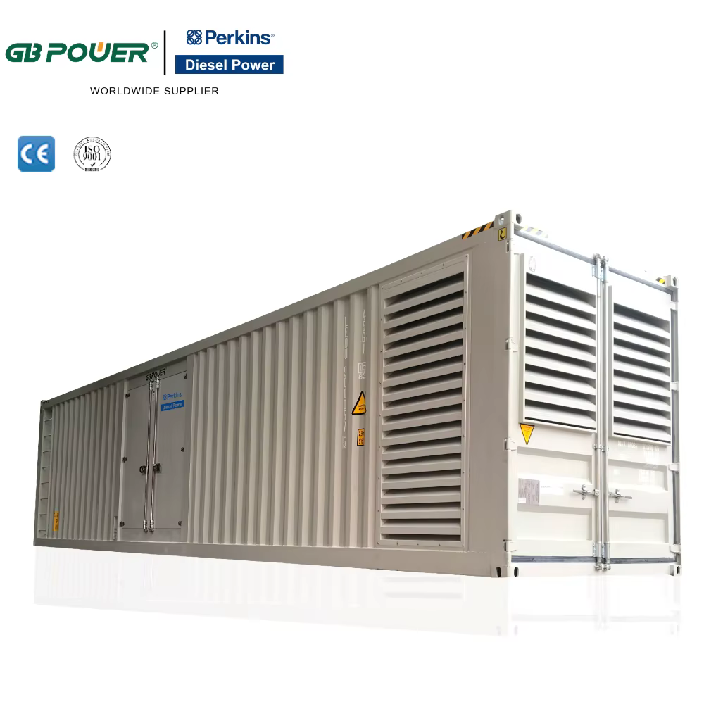 GBPOWER Containerized Genset 1710kw Super Silent Diesel Generator with for 4012-46TAG3A Engine 50/60Hz ATS — image 2