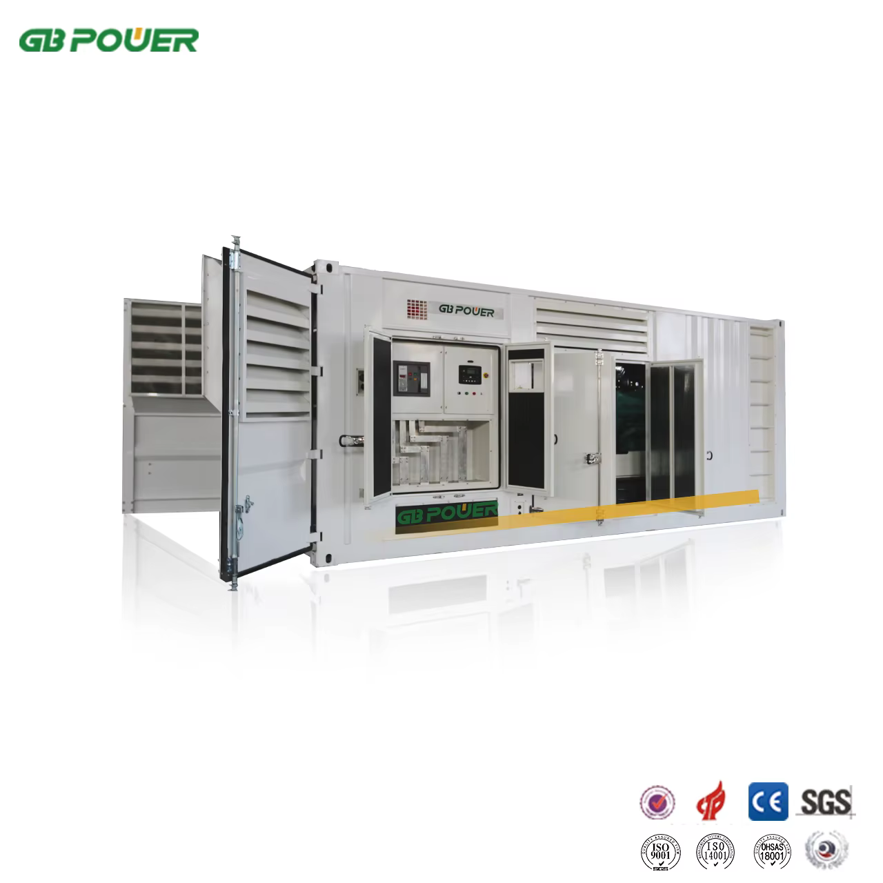 1500kVA Standby Diesel Power Plant with 4012-46TAG2A Engine ATS 50HZ Soundproof Canopy 24V DC Electric Start — image 2