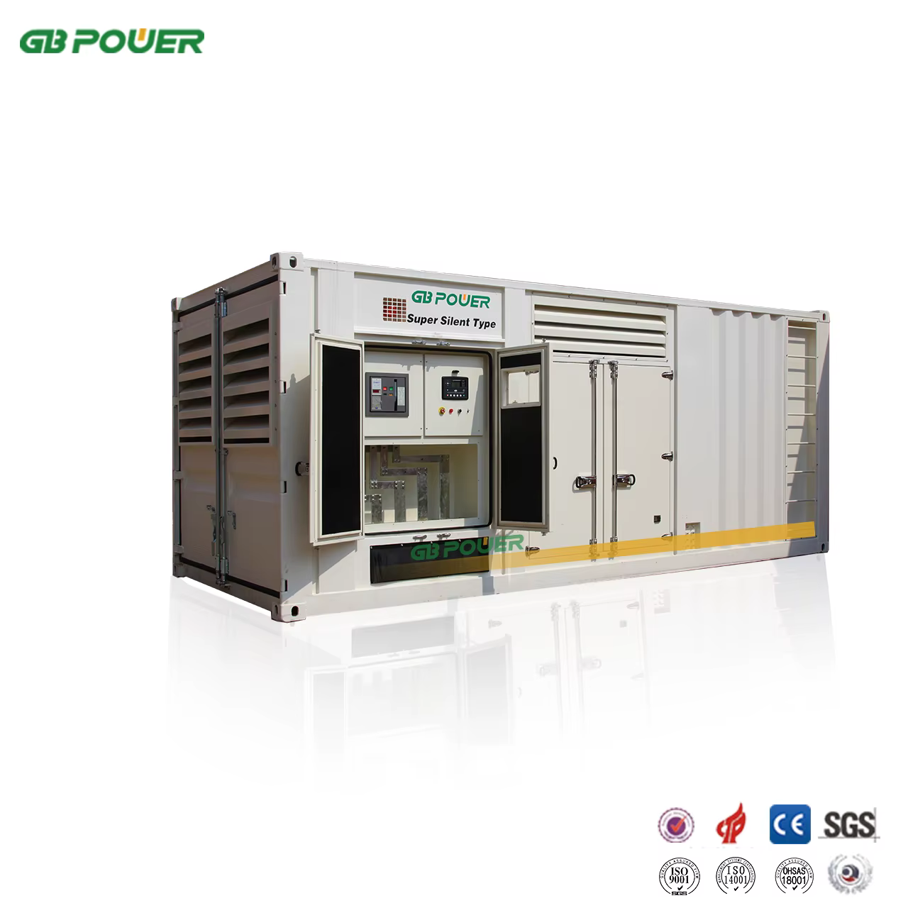 1500kVA Standby Diesel Power Plant with 4012-46TAG2A Engine ATS 50HZ Soundproof Canopy 24V DC Electric Start — image 3