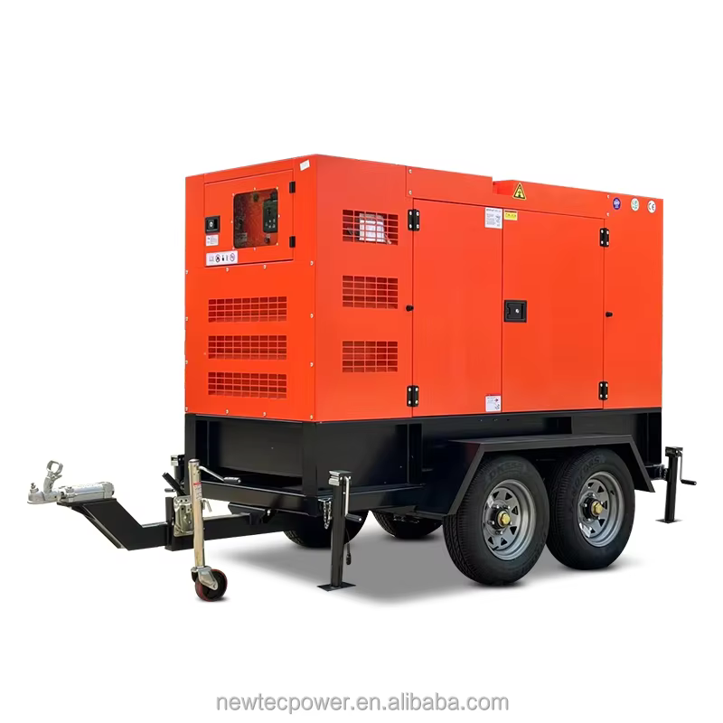 40kVA 32kW Small Power Mobile Trailer Silent diesel Generator 30 40 50 60 70 80 kw Kva Genset Powered by Yangdong Engine — image 3