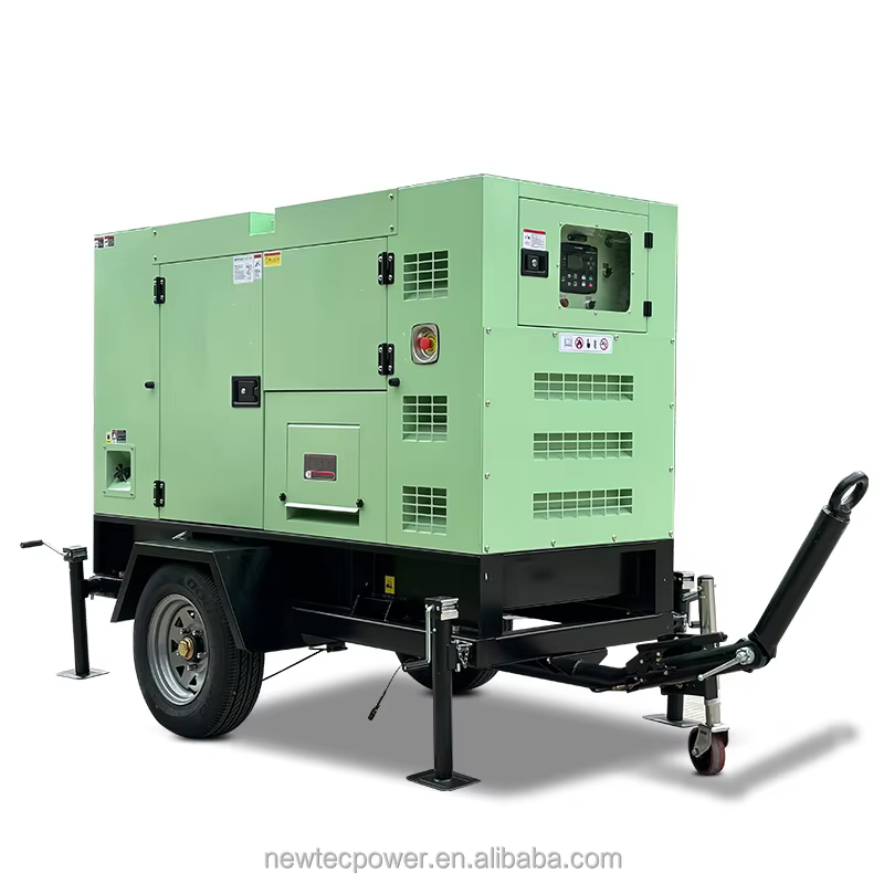 75kVA 60kW Trailer Silent diesel Generator Set Powered by Original NPCummin Engine Prime Backup 20kw 25kw 30kw 40kw 50kw 100kva — image 2