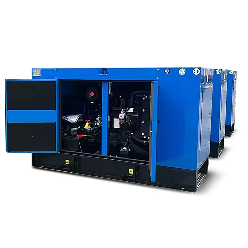 Auto Start 60kW 75kVA Water Cooling Silent diesel Generator 4 Cylinder 400V 208v 3phase  220v 1phase 50/60 hz ATS Fuel tank — image 2
