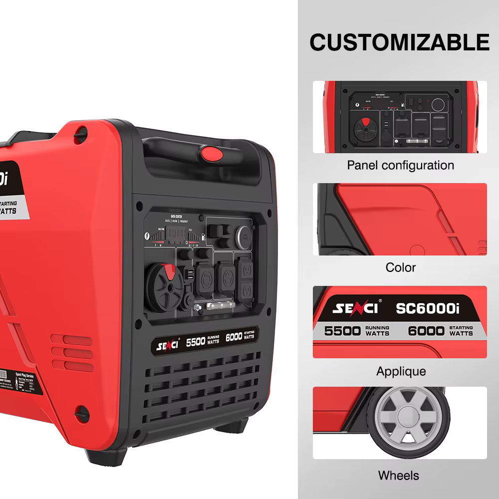 Senci Portable Silent Type 3kw 3.5kw Dual Fuel Generator 240v 4kva Gasoline Lpg Inverter Generator Natural Gas Generator — image 3