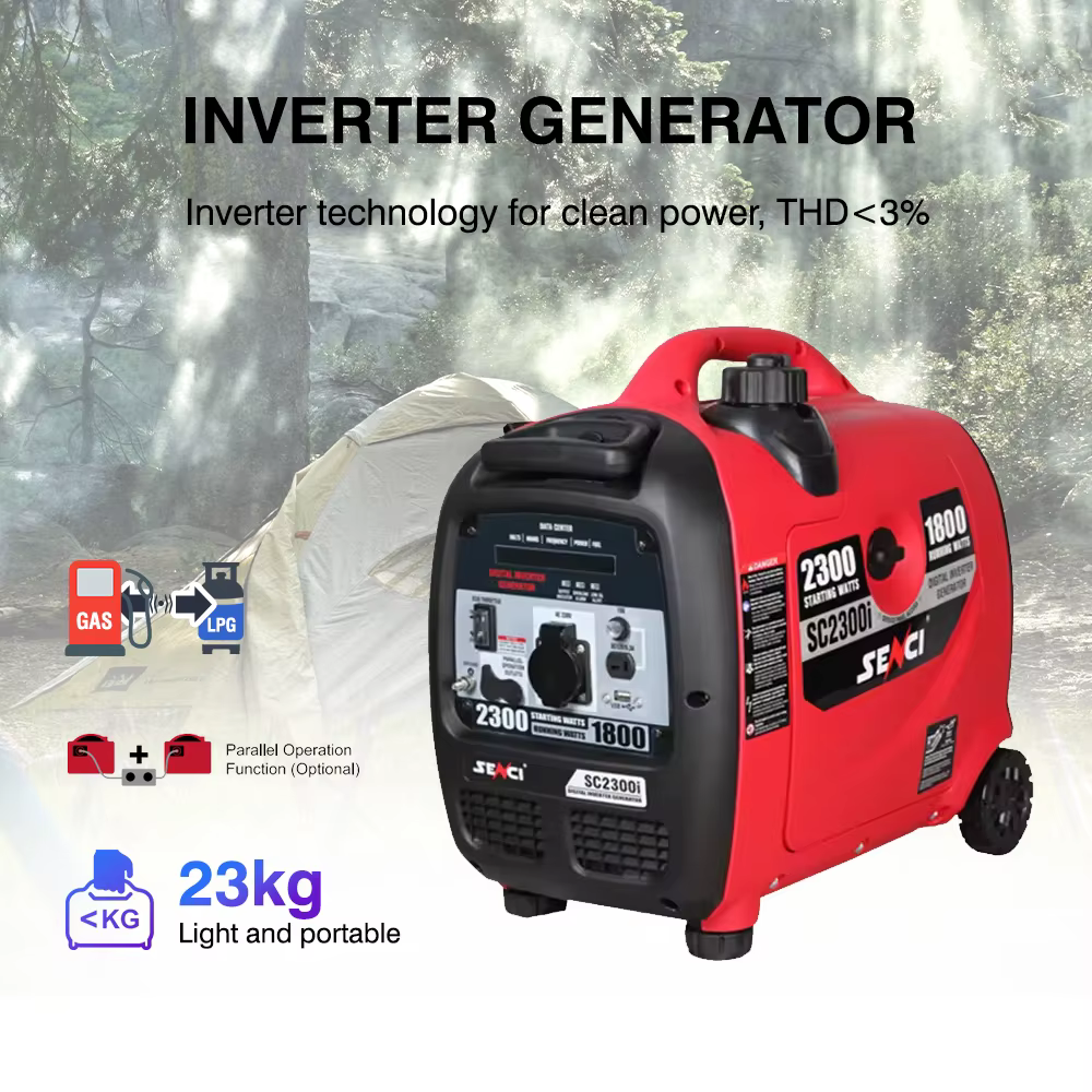 Fast Shipping Senci 2000w LGP LNG Inverter Generator 3.5kw Natural Gas Generator 220v Dual Fuel Portable Generator — image 2
