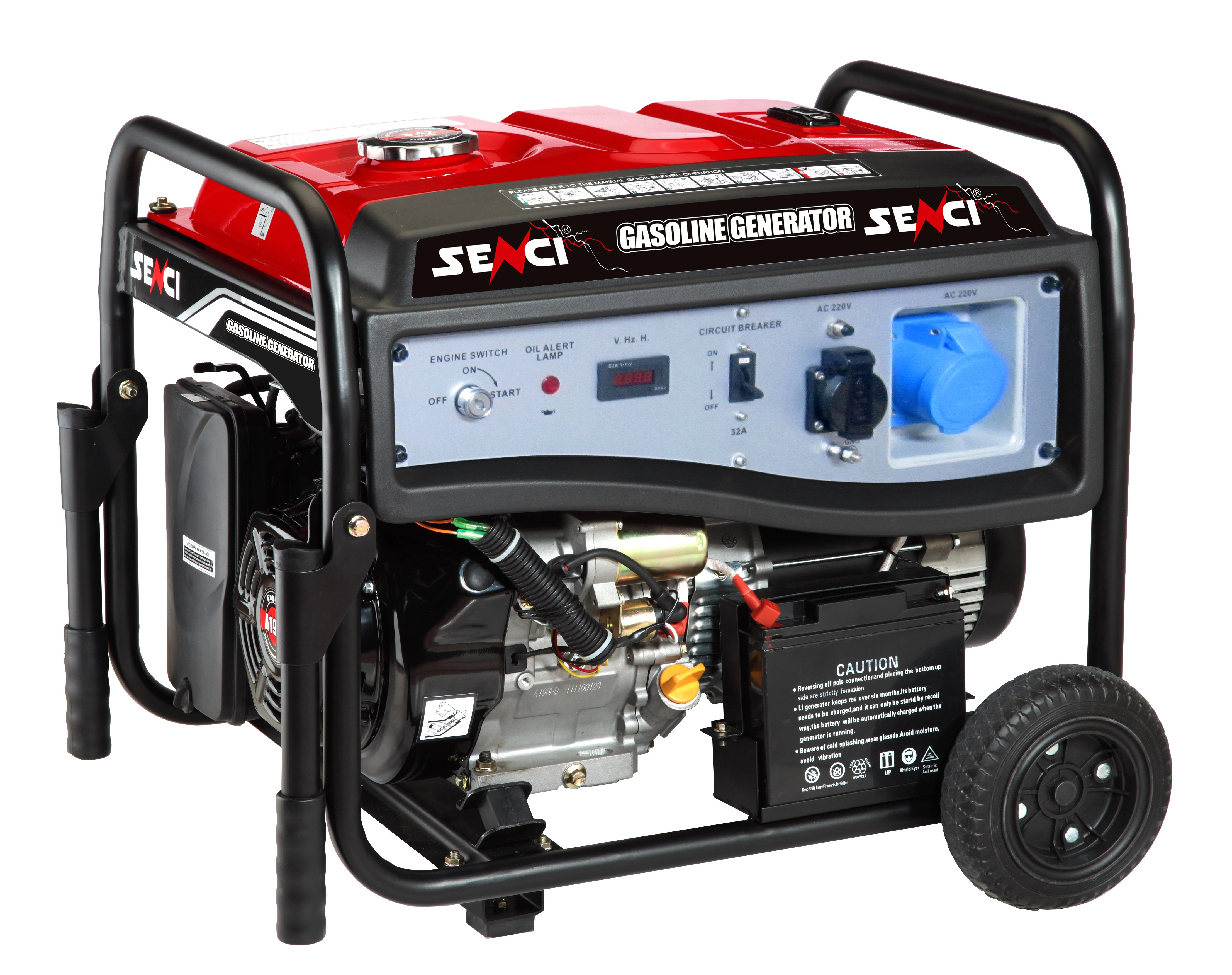 Senci Ac Dc Electric Petrol Mini Gasoline Generators 8.5kv Single Phase Portable Genset — image 5