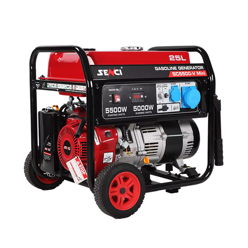 Senci Gas Generation Equipment 5KW Portable Gasoline Generator 220V 50hz with Remote Start — image 4