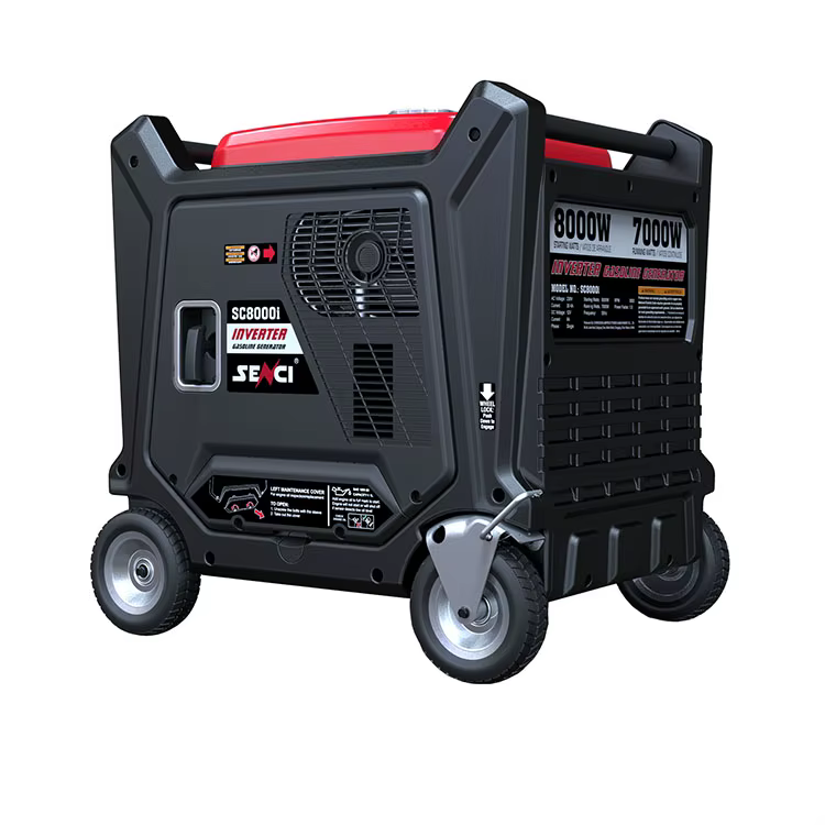 Ipower Inverter Generator Senci SC6000i Silent Generator 5.5Kw Gasoline Generators 322cc OHV High Performance 4 Cycle Engine — image 2