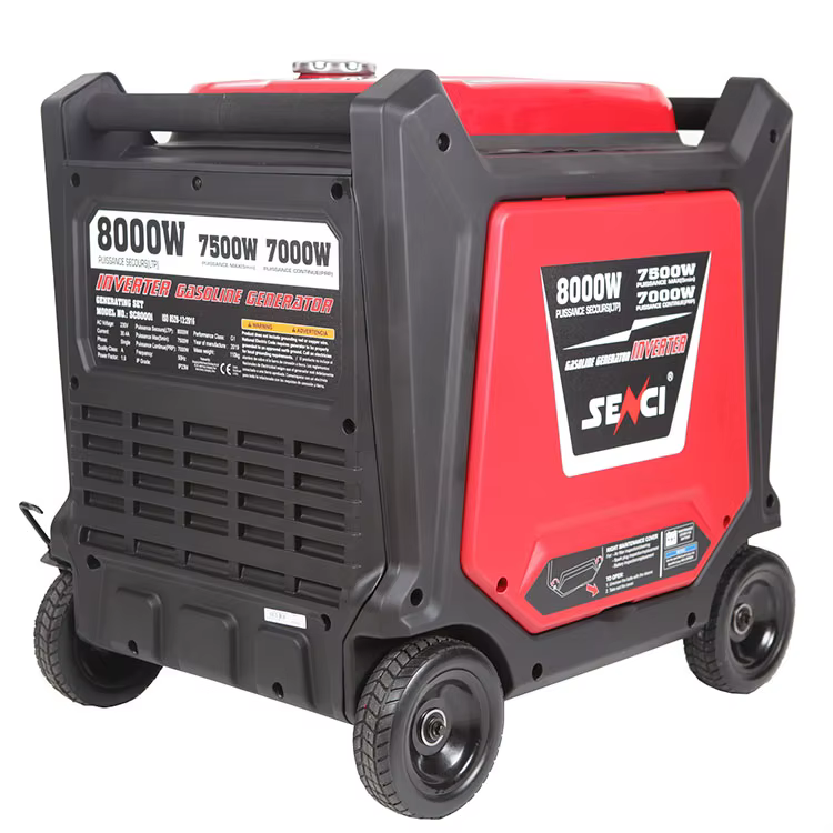 Ipower Inverter Generator Senci SC6000i Silent Generator 5.5Kw Gasoline Generators 322cc OHV High Performance 4 Cycle Engine — image 5