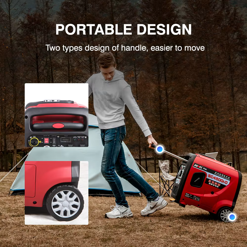 Senci Inverter Generator 4000w Home Use Quite Portable Silent Gasoline Generators 4kw 4kva — image 2