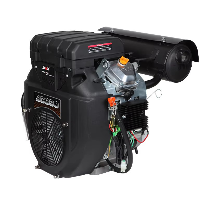 Senci V-twin Gasoline Engine Two Cylinder Horizontal Shaft Engine — image 4