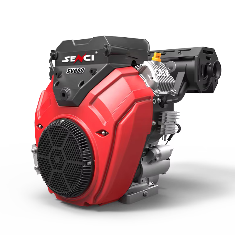 Senci V-twin Durable Big Power Gasoline Engine Two Cylinder 4 Strokes SV690 Durable 688cc Horizontal Shaft Gasoline Engine — image 2