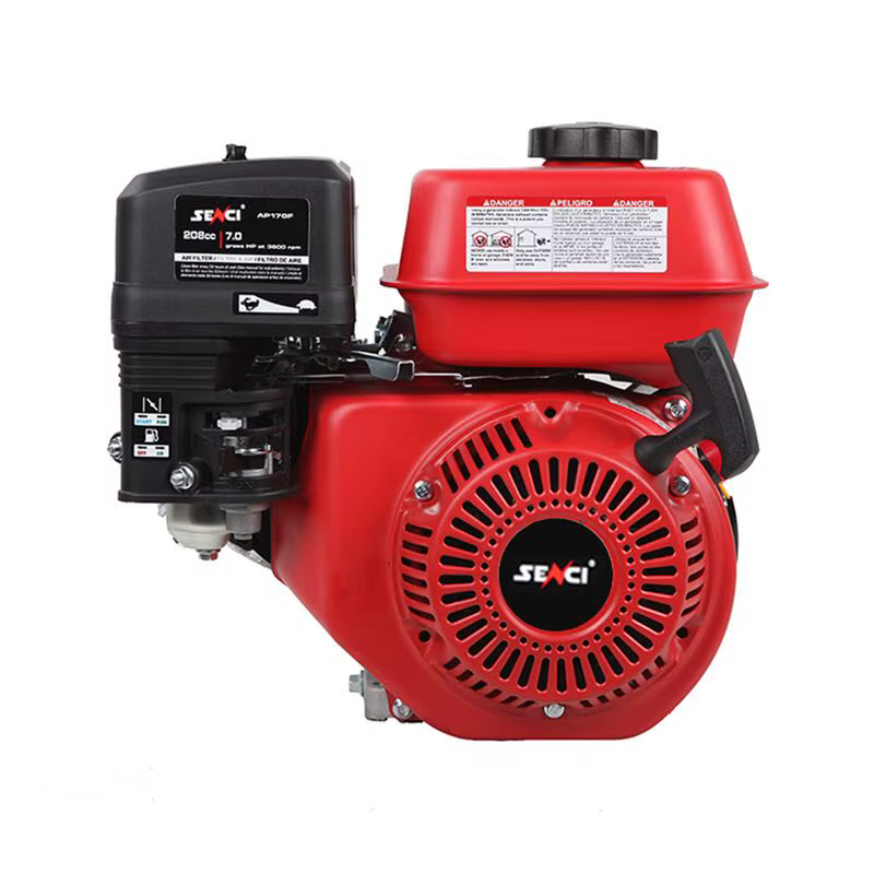 Senci Single Cylinder Gasoline Engine 7HP Petrol Horizontal Shaft Engine — image 6