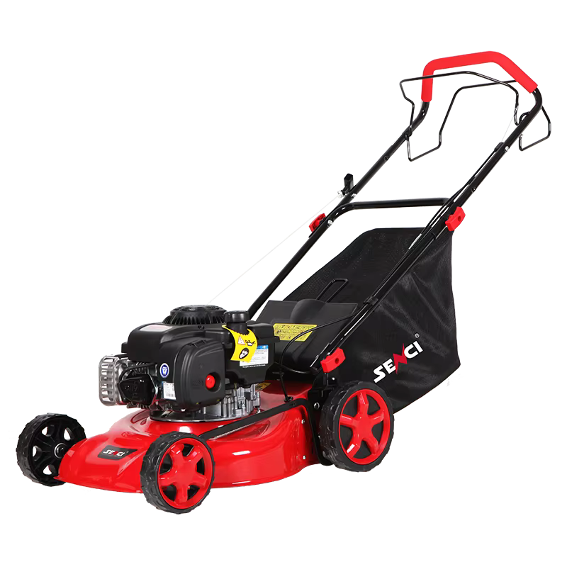 China Auto Senci LMA17P09 17'' 1.9 KW Hand Push Steel Deck Gasoline Remote Control Lawn Mower — image 2