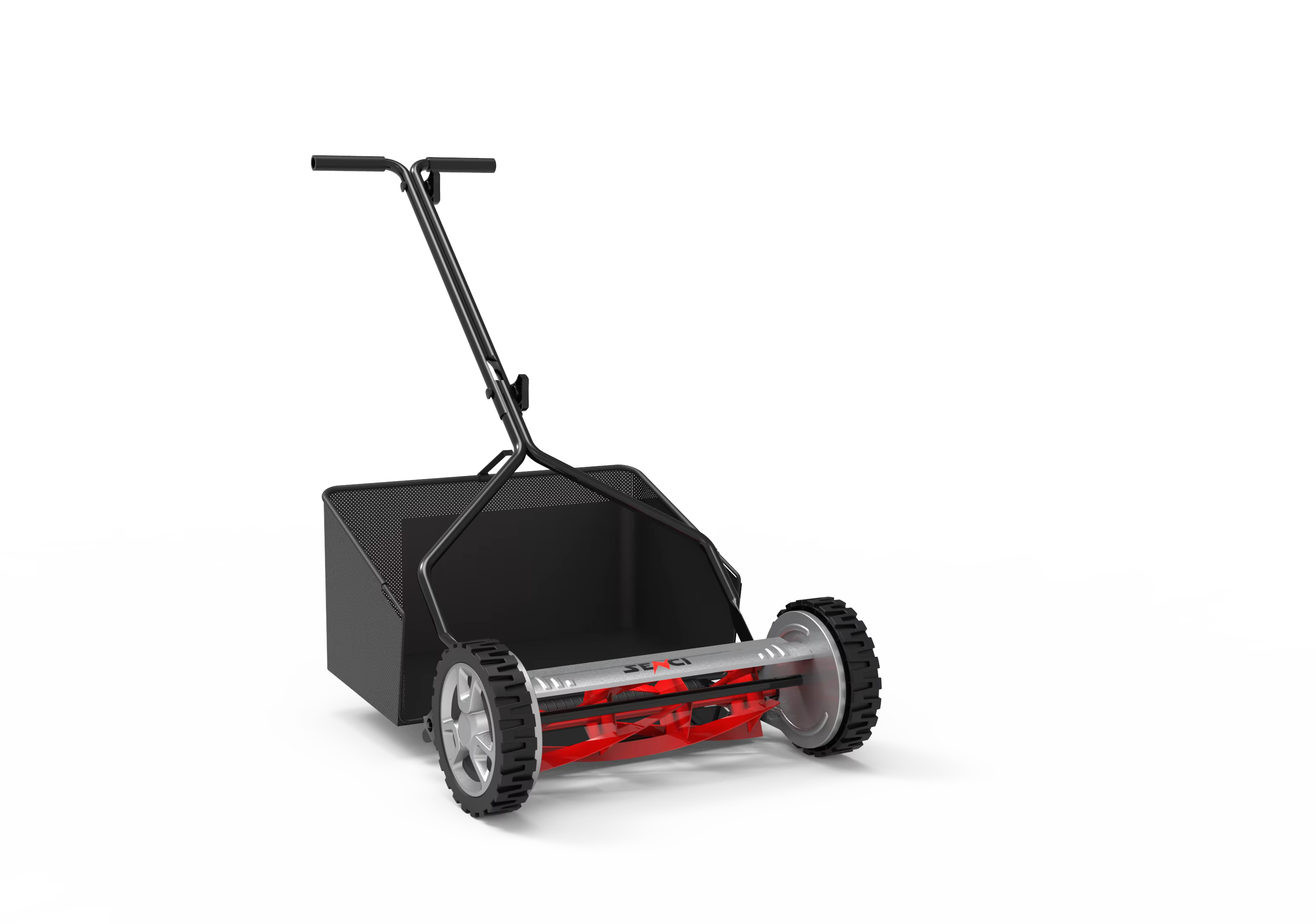 Senci Battery Lawn Mower 13 Inches Electric Lawn Mower for Grass Cutting  Manual Hand Push Lawn Mower — image 2