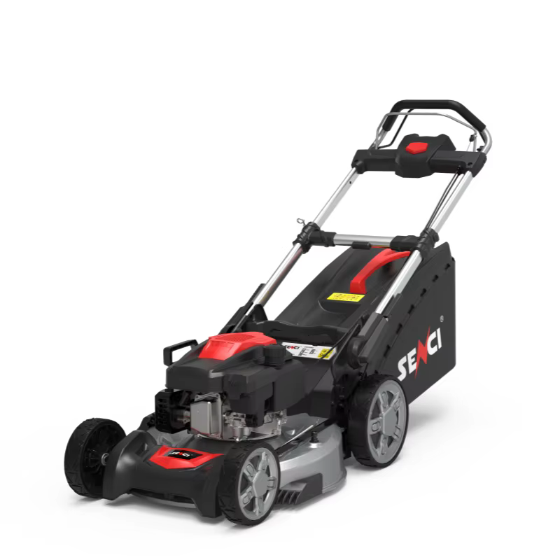 Senci 21 Inch 2.6KW Engine Telescopic Aluminum Alloy Handle Gasoline Lawn Mowers With 65L Grass Catcher — image 3