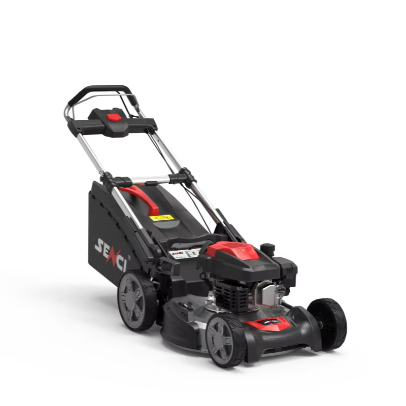 Senci 21 Inch 2.6KW Engine Telescopic Aluminum Alloy Handle Gasoline Lawn Mowers With 65L Grass Catcher — image 4