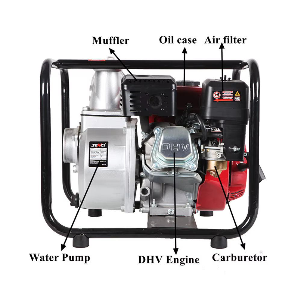 Senci High Lift Water Pump 2 Inch 12v Dc Water Pump Diesel Engine Driven for Home Agriculture — image 6
