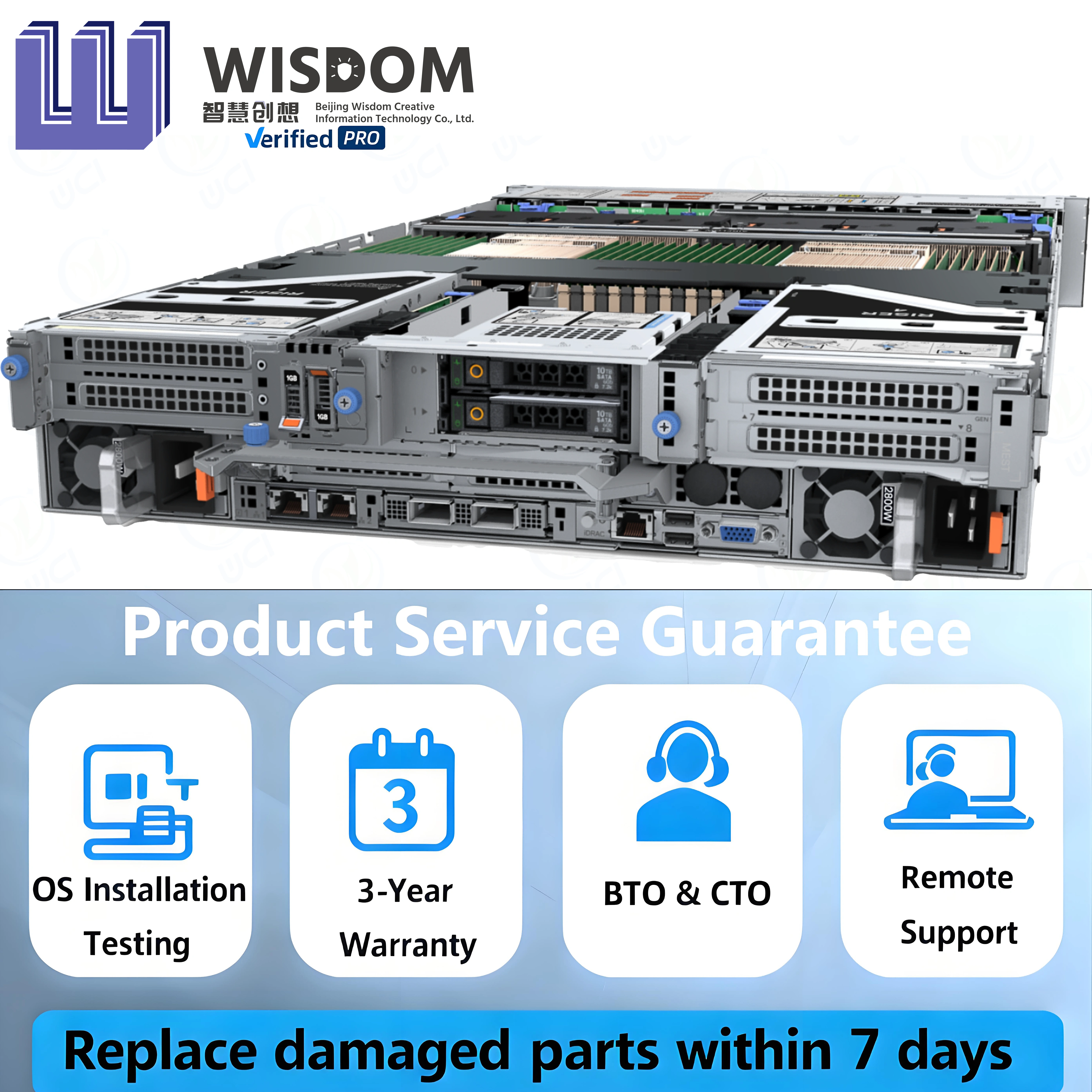 Wholesale Dell R860 Server 2U Rack Enterprise Server Intel Xeon Platinum 8444H NVMe Storage 1100W Redundant Power in Stock — image 3
