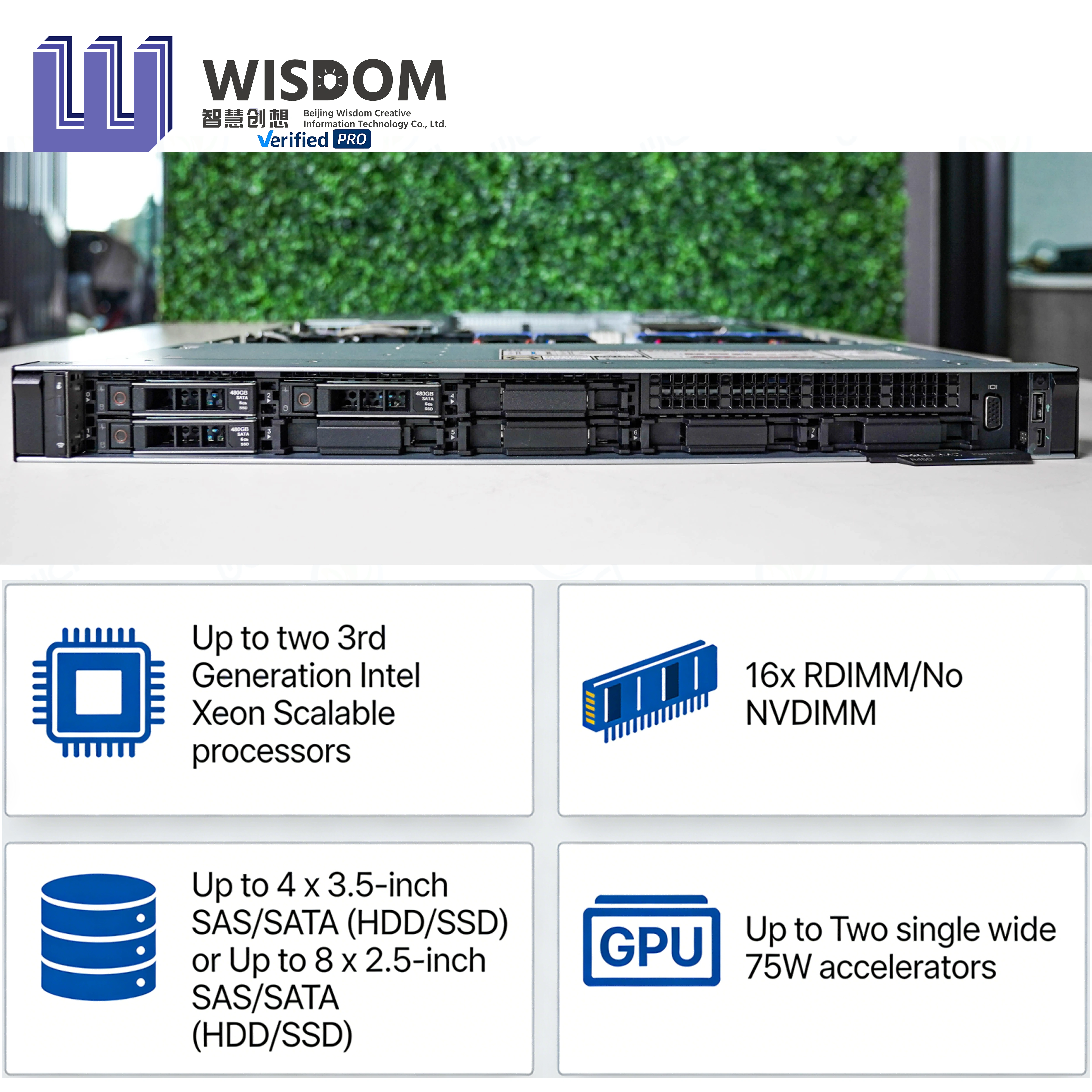 Bulk Supply Dells R450 Intel Xeon 4309Y 1U Rack Server Dell PowerEdge Server 32Core 4TB SES Dell PowerEdge R — image 2