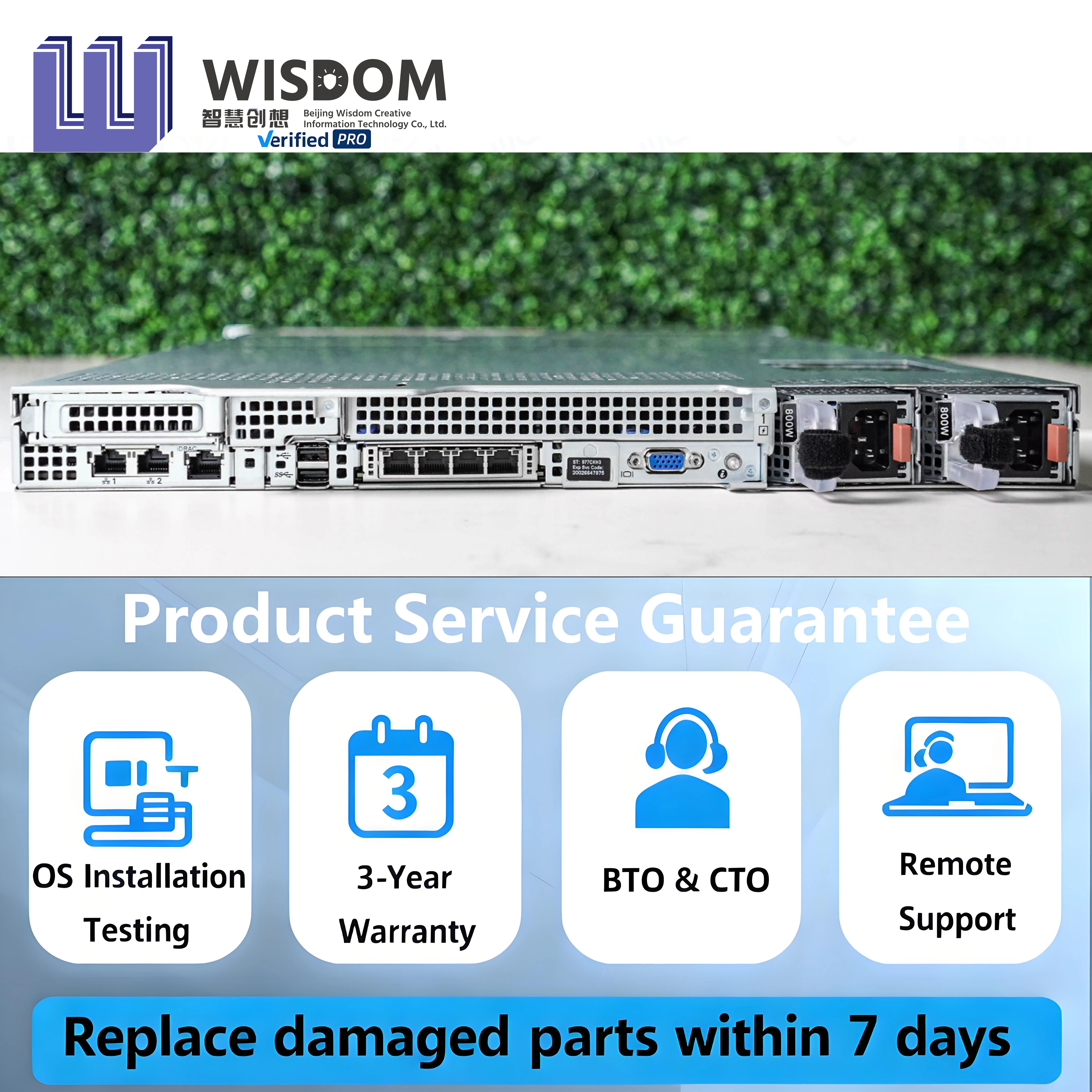 Bulk Supply Dells R450 Intel Xeon 4309Y 1U Rack Server Dell PowerEdge Server 32Core 4TB SES Dell PowerEdge R — image 3