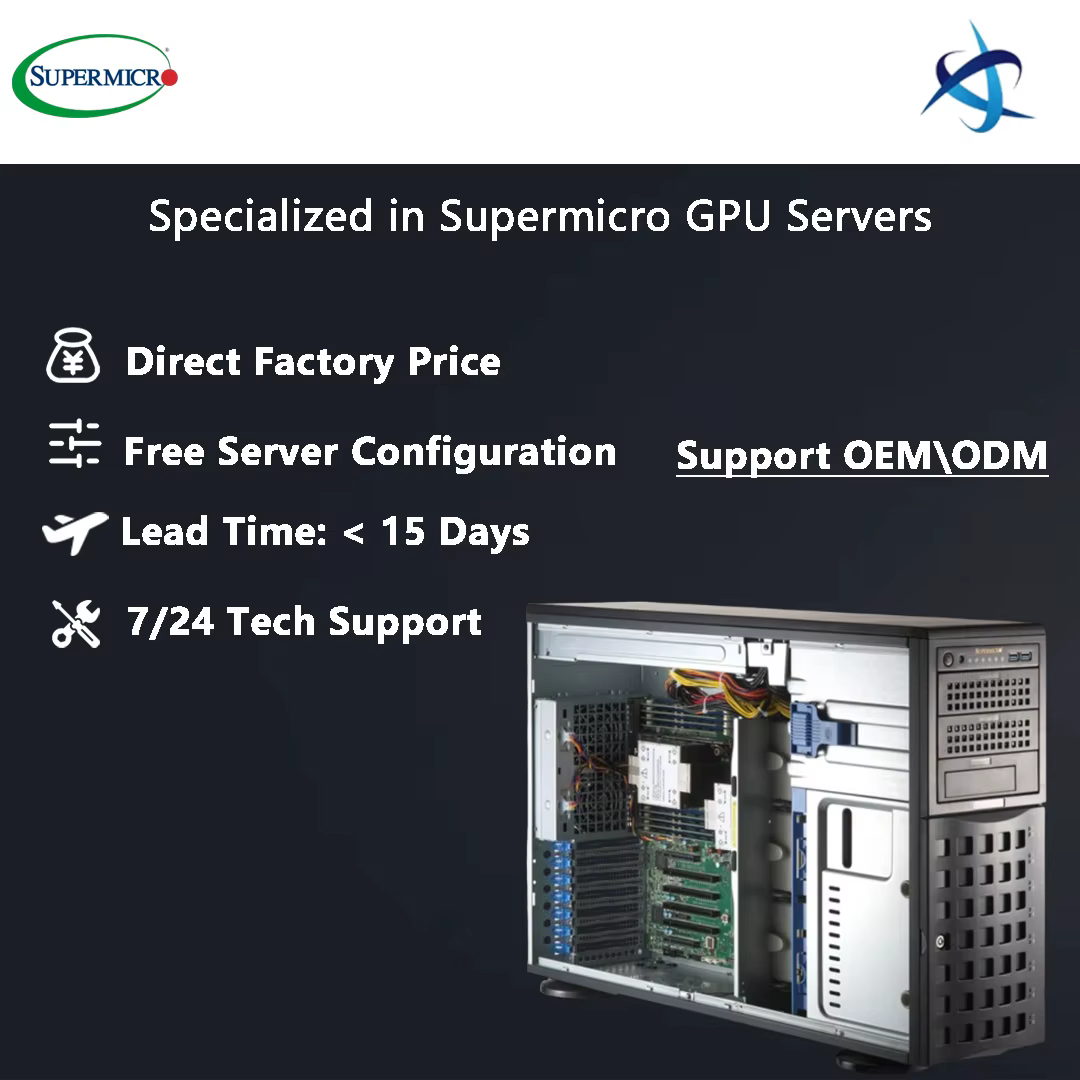 SuperServer SYS 741P TR 4U Rackmount Tower Workstation Dual 5th Gen Intel Xeon Scalable Processors 16 DDR5 DIMM Slot Workstation — image 2