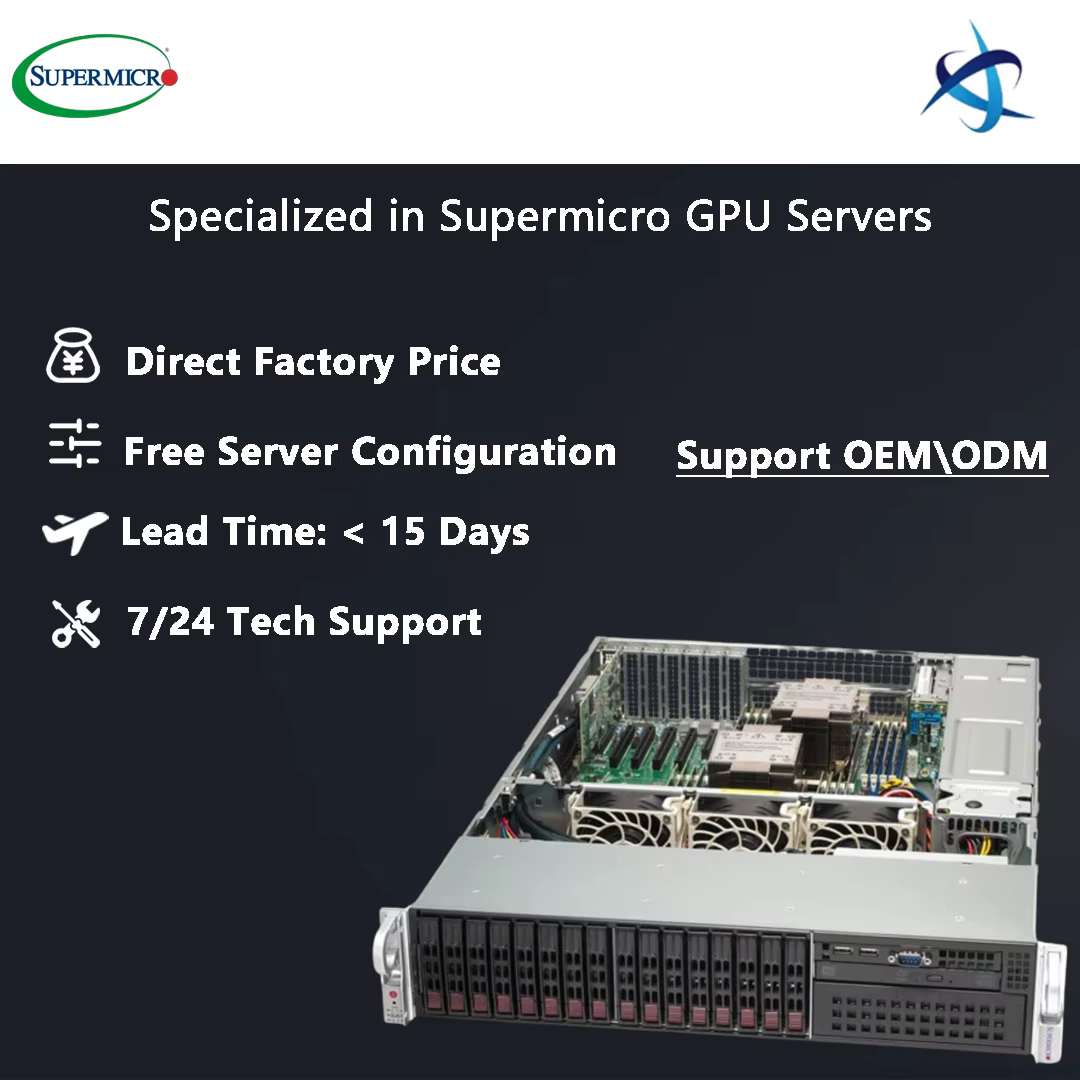 Supermicro Mainstream SuperServer SYS 221P C9R 2U Rack Server with Dual 5th Gen Intel Xeon Scalable Processors 16 Hot Swap Bays — image 3