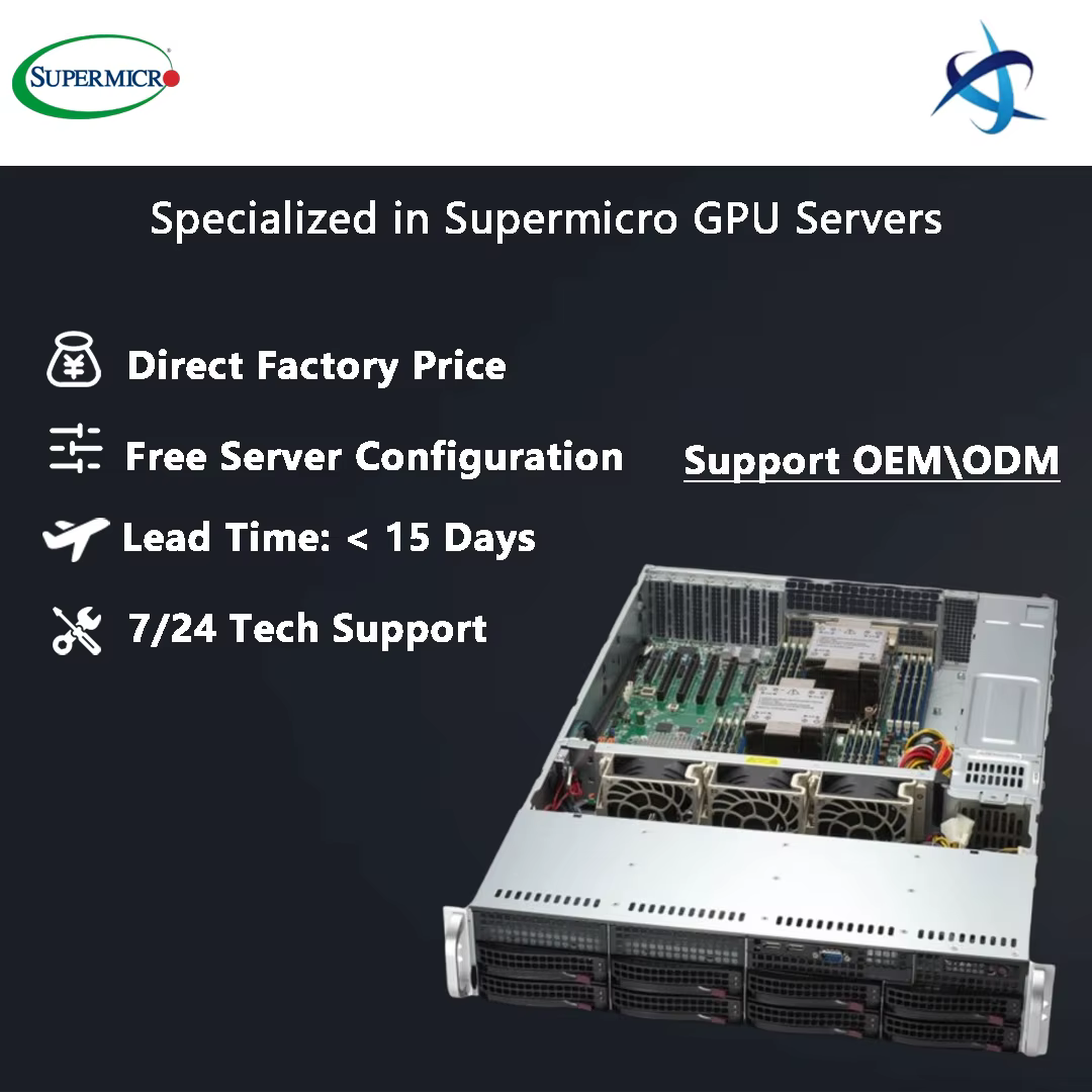Supermicro Mainstream SuperServer SYS 621P TRT 2U Rackmount with Dual 5th Gen Intel Xeon Scalable Processors 6 PCIe 5.0 Slots — image 3