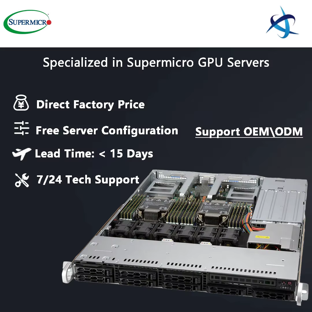 Supermicro CloudDC SuperServer SYS 120C TR 1U Rack Dual OCP Server with Dual 3rd Gen Intel Xeon Scalable 8Hot Swap SAS SATA Bays — image 2