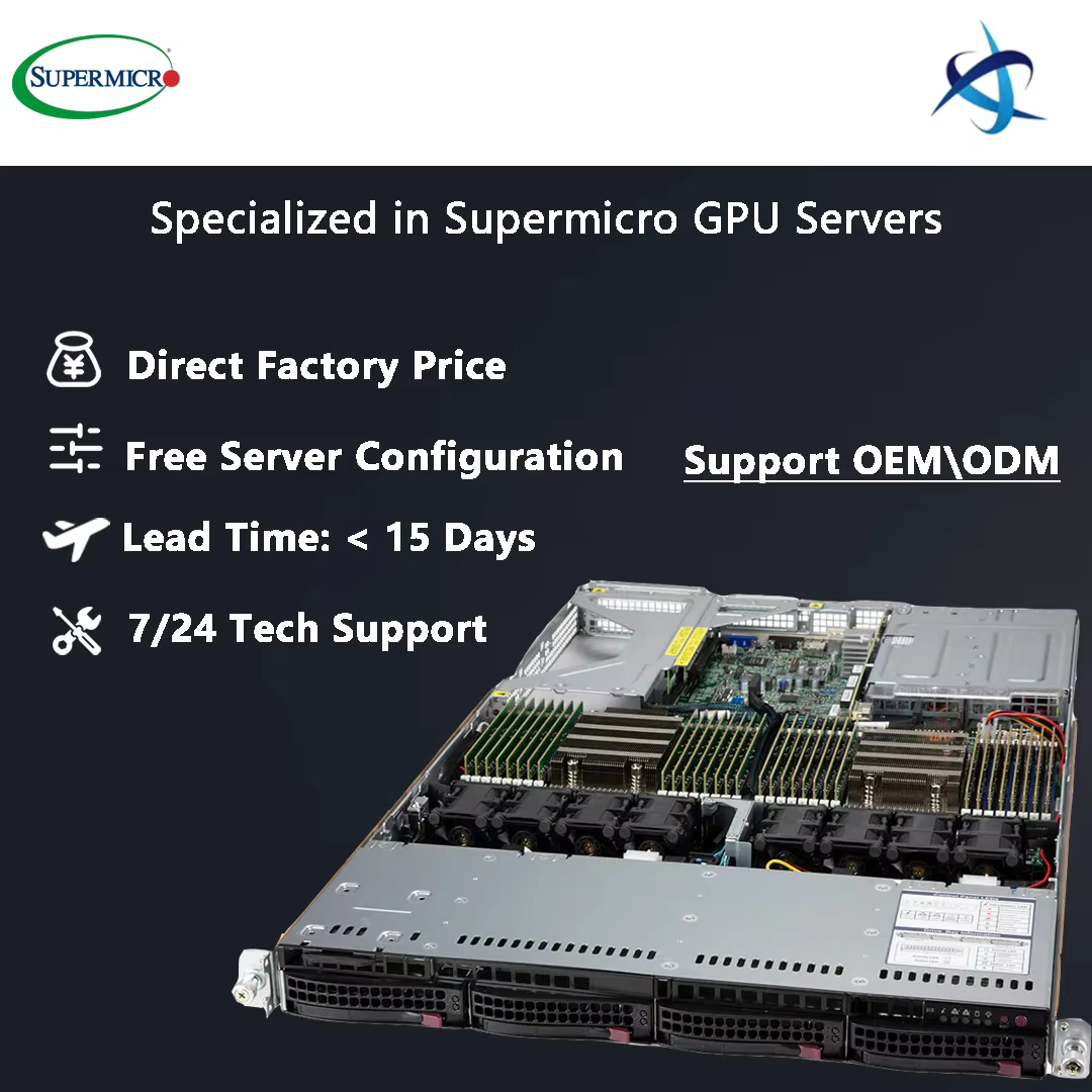Supermicro Ultra a Plus Server AS 1024US TRT 1U Rackmount Dual AMD EPYC 7003 7002 Series Processors 32 DIMM Slots A+ Server — image 3