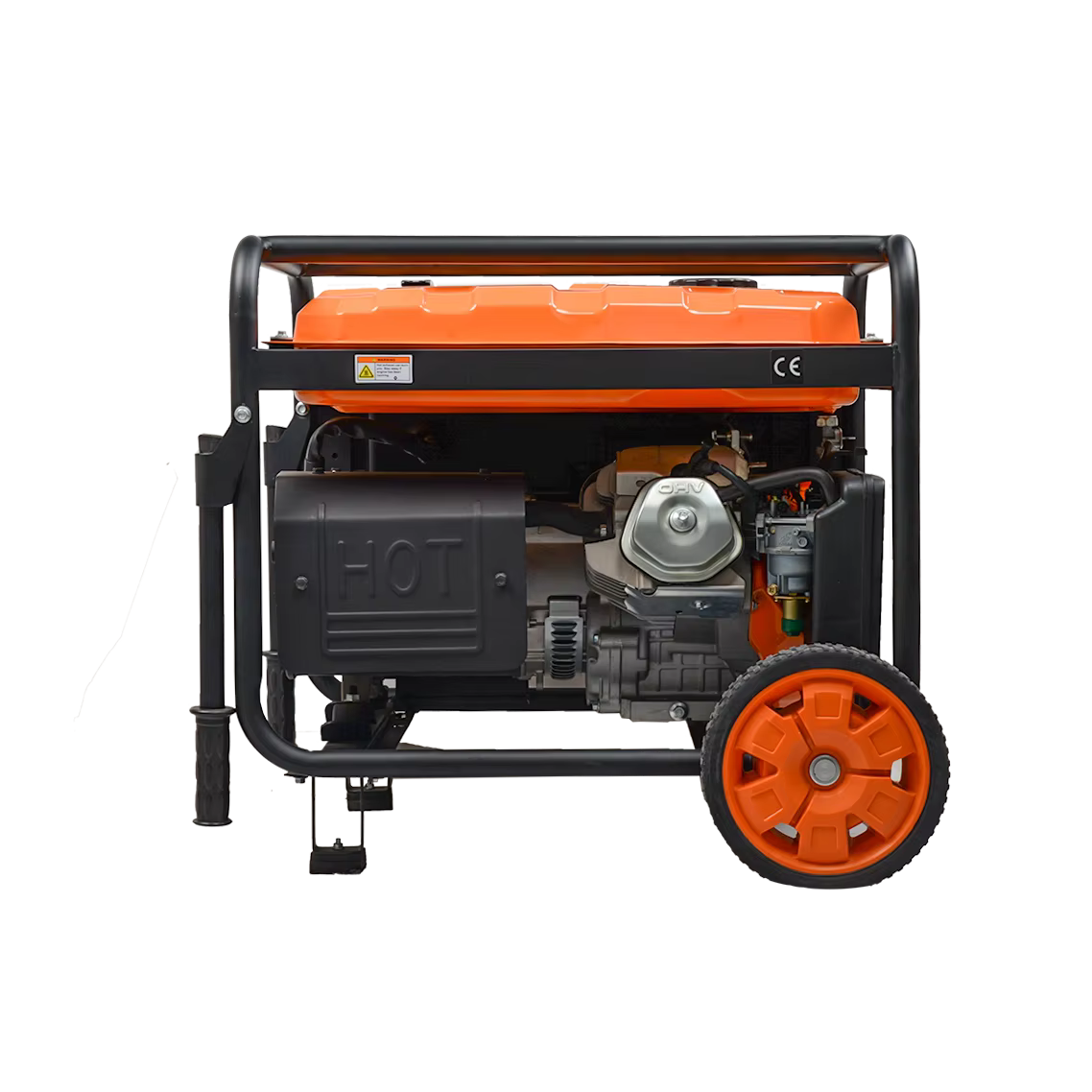 Factory Wholesale  8000/7200W Gasoline Generators Portable 380v 50hz 3phase Generator with Electric Start, Wheel Kit — image 3