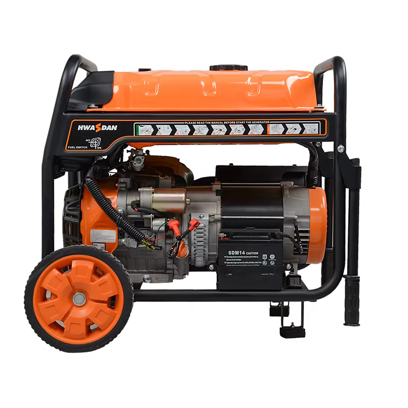 Hwasdan Factory Cheap Price Portable Gasoline Generator 7KW 7000w 4 Strokes Gasoline Generator — image 2