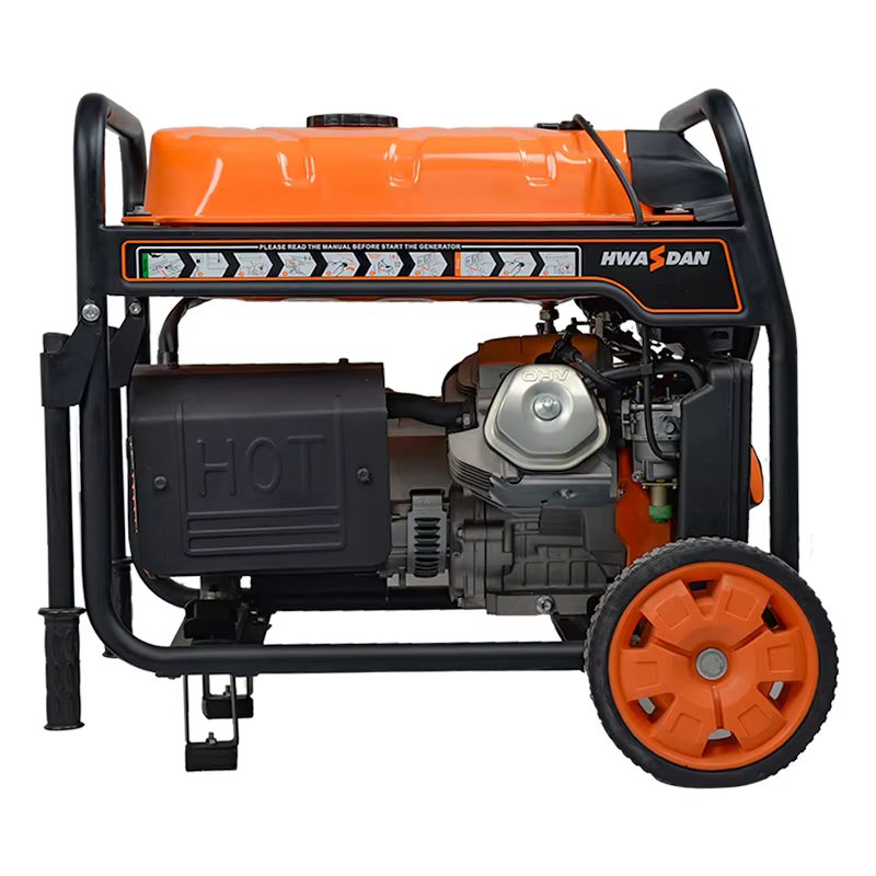 Hwasdan Factory Cheap Price Portable Gasoline Generator 7KW 7000w 4 Strokes Gasoline Generator — image 5