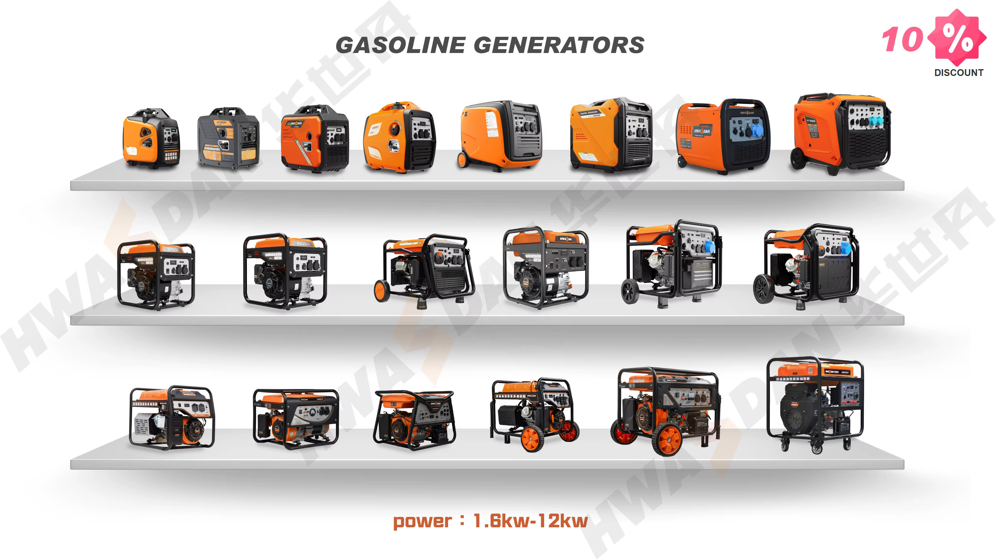 Hwasdan Wholesale 10kwa Three Phase Natural Gas Generator 380 Volt 10000 w lpg Gas Generators — image 2