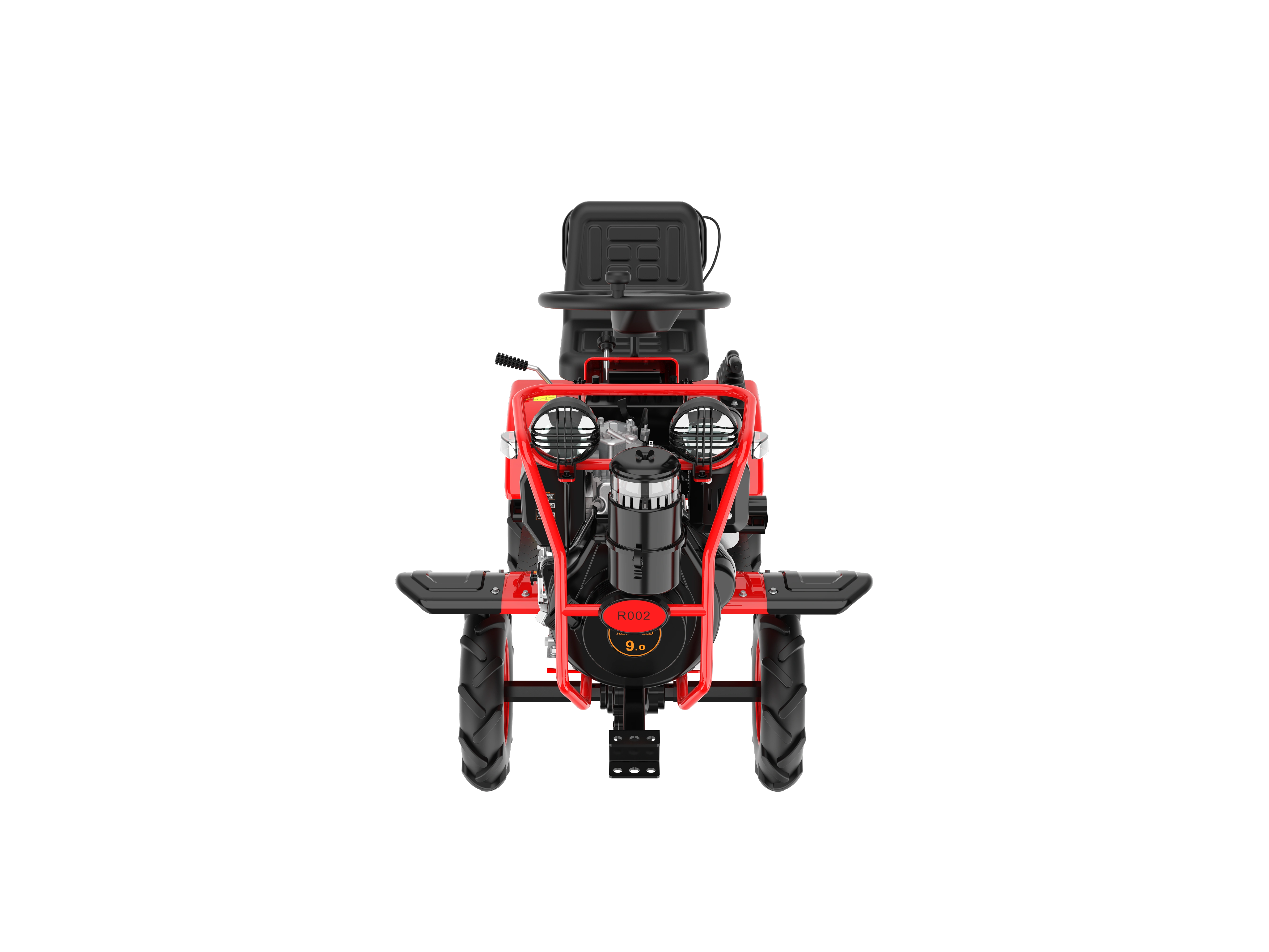 Hwasdan  Hot Sale Mini 11HP 13HP Tracktors 4x4  AA Wheels Tractor Multifunctional Tractor Engine Red, Farm Tractor — image 2