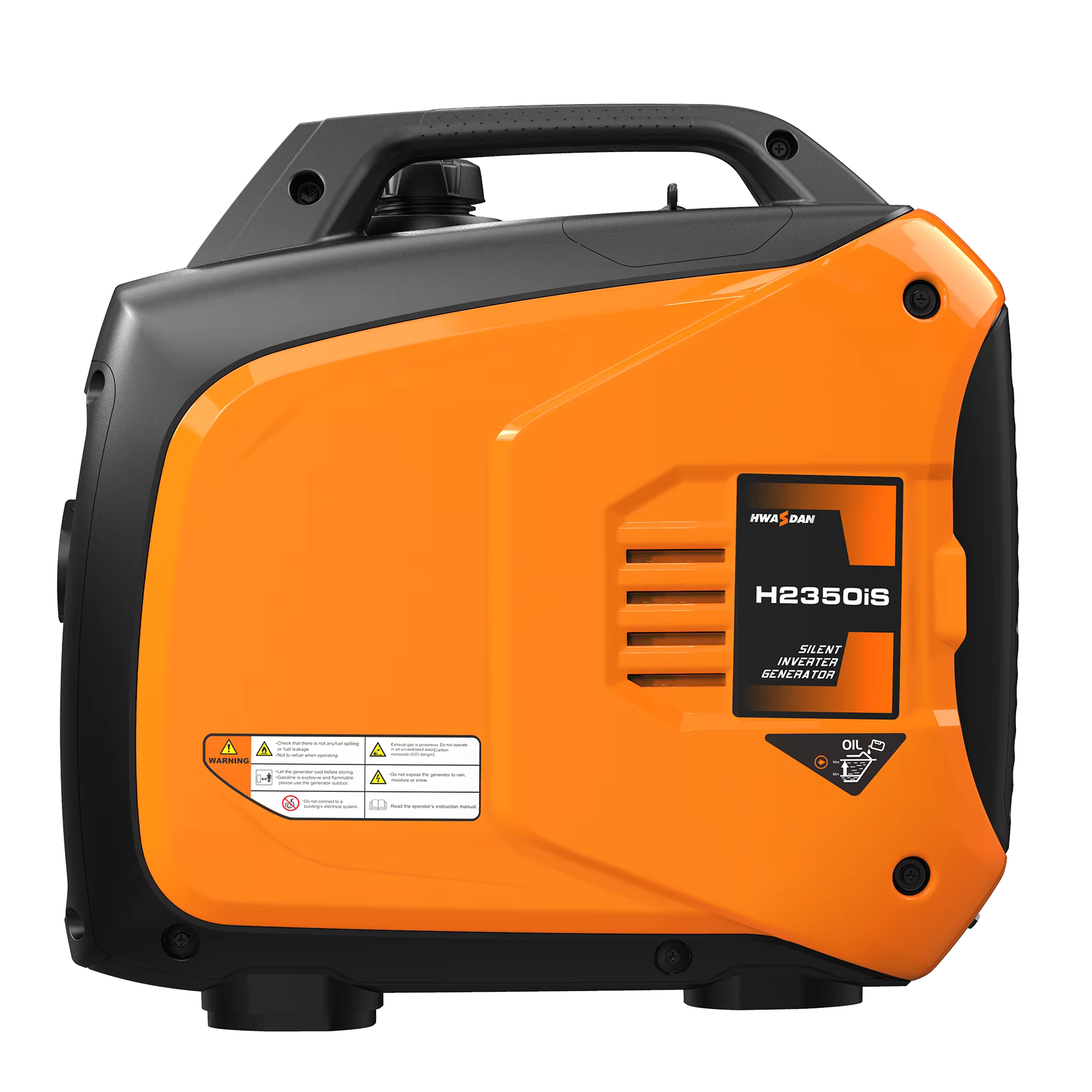 Hwsdan 2000W Mini Silent Power Inverter Generator Quiet Electric Remote AC Output 220V 110V Rated 60Hz for Home Use for Camping — image 2