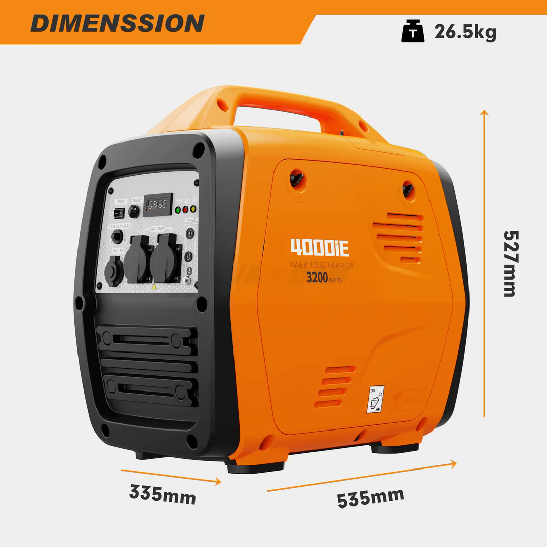 Super Light Weight 3200W Gasoline Generator Electric Backup Portable Silent Inverter Generators 3.5KW LPG Gas Generator for Sale — image 3