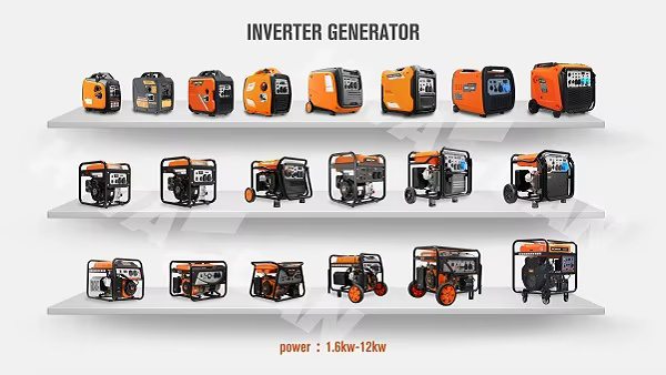 HWASDAN 4-stroke Household 50Hz Electric Petrol Generator 2500/3500w Portable Digital Inverter Generator Camp Mine Power Station — image 6