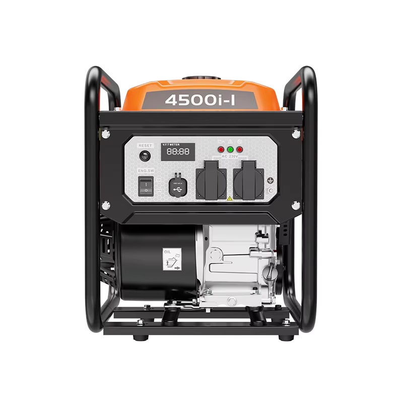 Hwasdan  4KW 3500w Gasoline Powered Open Frame Design Inverter Generators with Portable Electric Light  for House and Factory — image 5