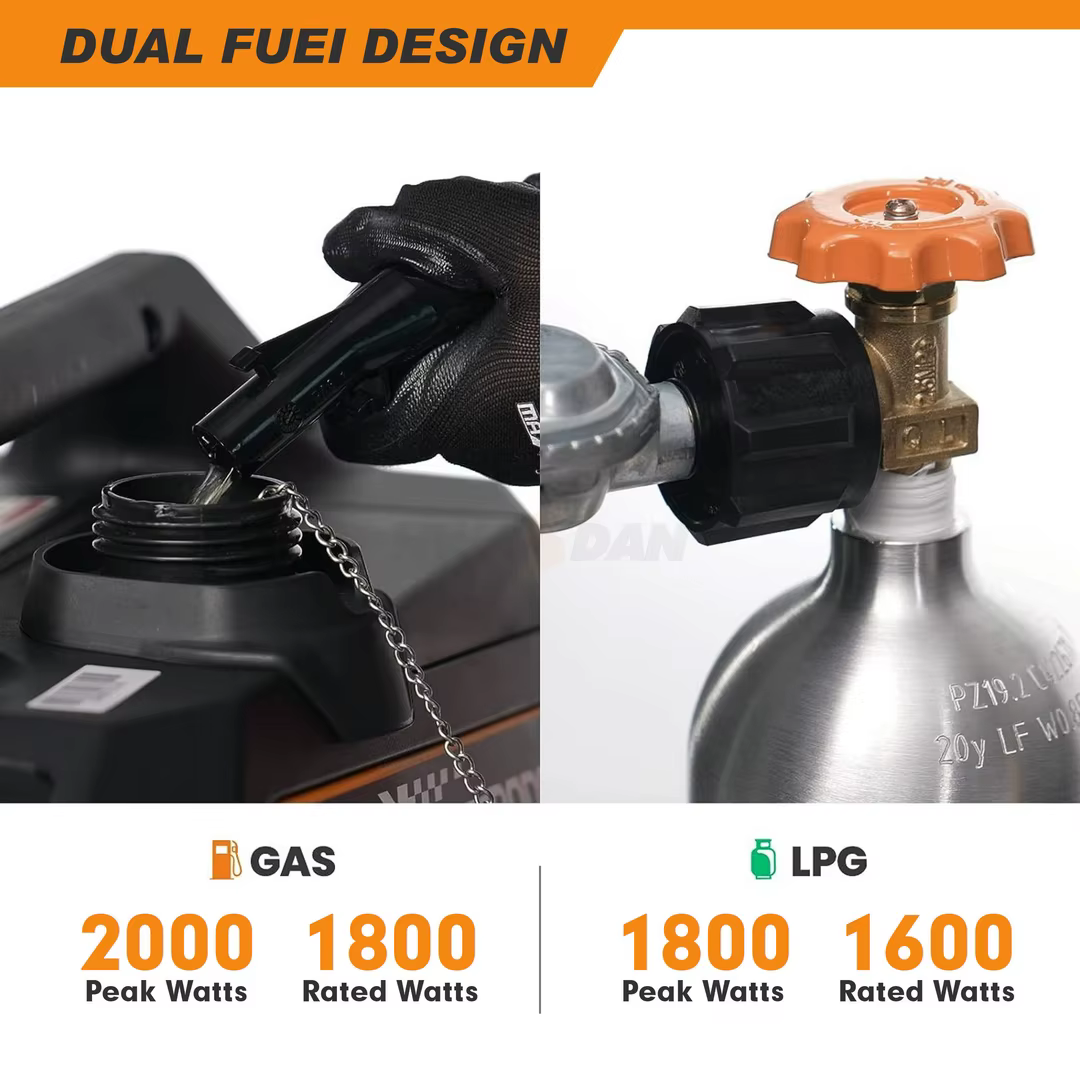OEM Custom Portable Silent 2KW to 8KW Inverter Gasoline Generator Single Phase 100% Copper Windings Factory Price EPA Certified — image 5