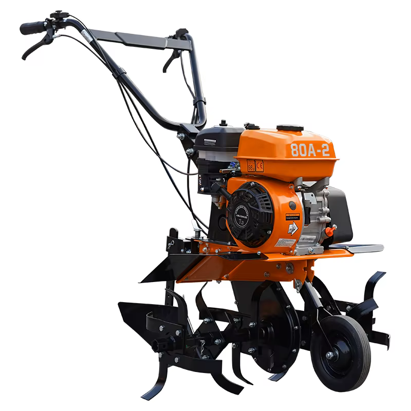 HWASDAN80A-2 Farming Equipment Recoil Start 7HP Deep Tillage 170F Gasoline Engine Power Ttiller Cultivators for Walking Tractor — image 3