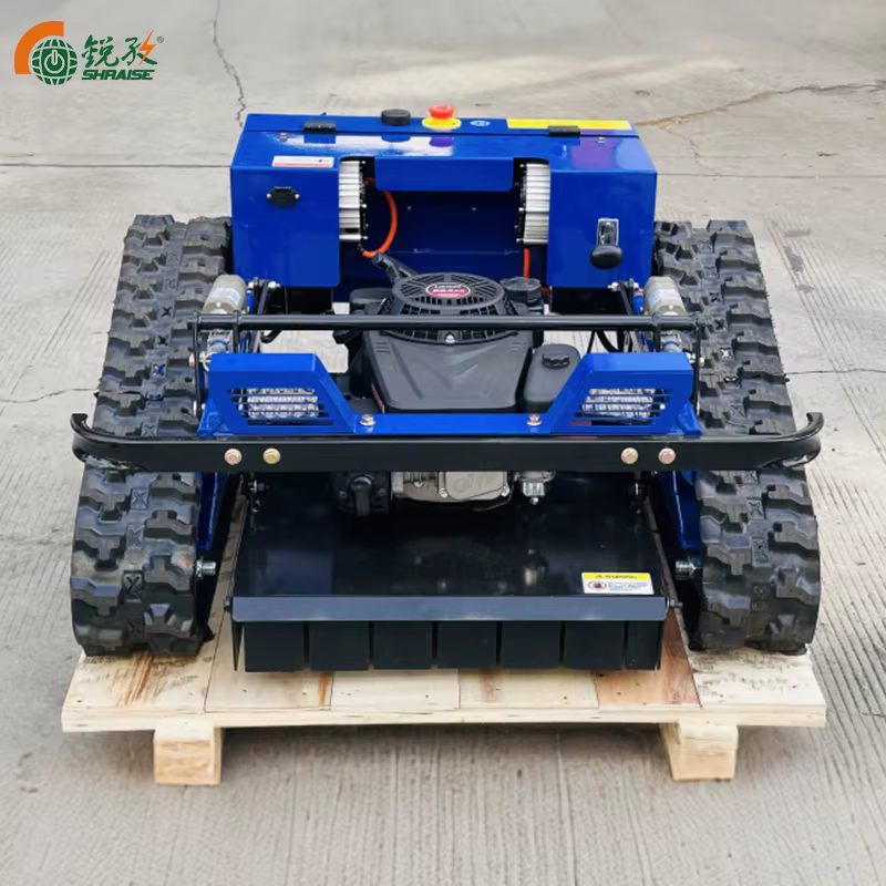 All Terrain Tracked Self-propelled Remote-controlled Gasoline Lawn Mower — image 3